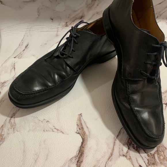 Coach Carleton Moc Toe Black Oxfords Shoes 10 - Picture 4 of 10